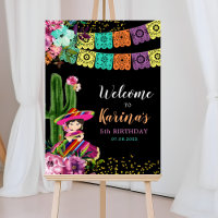 Mexikanisch farbenfrohe Fiesta Floral Geburtstag W