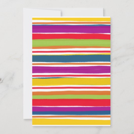 Mexikanisch farbenfrohe Nacho Durchschnittliche Du Einladung (Rückseite)