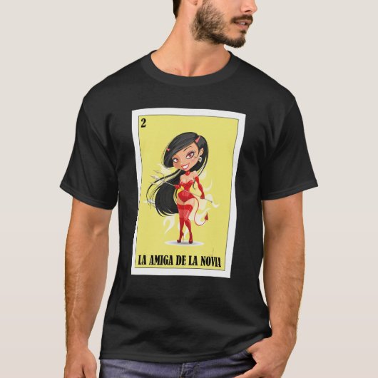 mexikanisch für Hochzeiten La Amiga De La Novia T-Shirt (Vorderseite)