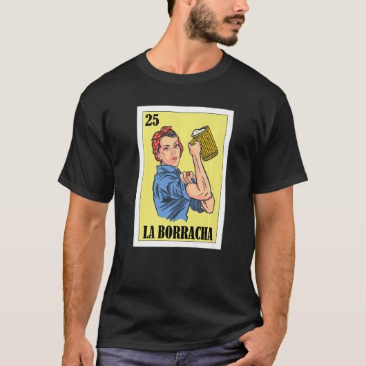 Mexikanisch für Partys La Borracha T-Shirt (Vorderseite)