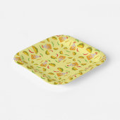 mexikanisch-hispanische Küche Tacos Tequila Pappteller (Gewinkelt)