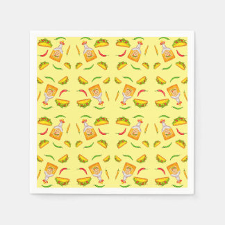 mexikanisch-hispanische Küche Tacos Tequila Serviette