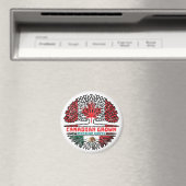 Mexikanisch-Kanadisches Tree-Roots-Flag Magnet (In Situ (Geschirrspüler))