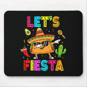 Mexikanisch Lass Fiesta Lustig Taco Dabbing Cinco  Mousepad