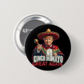 Mexikanisch machen Cinco De Mayo Groß wieder lusti Button (Vorne & Hinten)