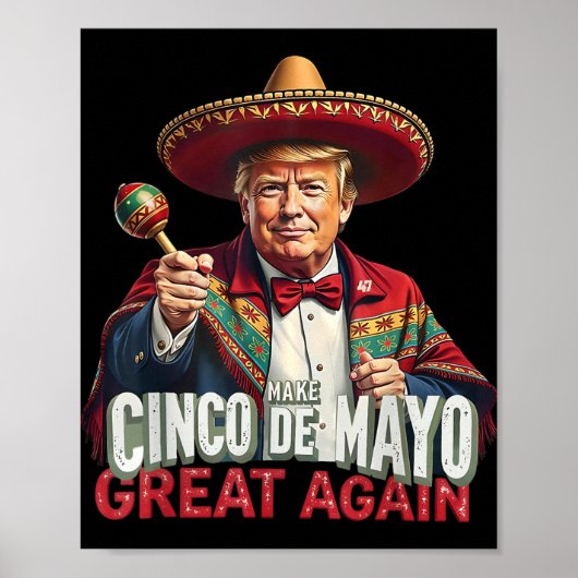 Mexikanisch machen Cinco De Mayo Groß wieder lusti Poster (Vorne)