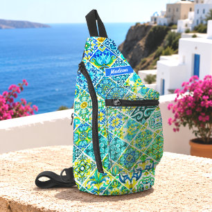 mexikanisch, marokkanisch und sizilianisch-mediter crossbody bag