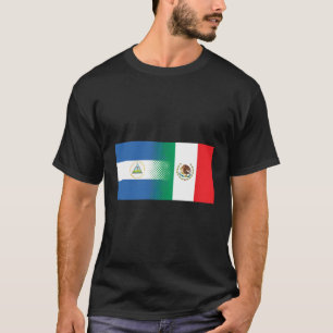 Mexikanisch-nicaraguanische Flagge Mexiko Nicaragu T-Shirt
