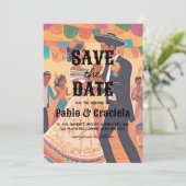 mexikanisch Save the Date Einladung (Stehend Vorderseite)