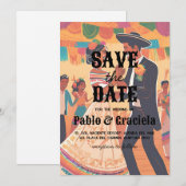 mexikanisch Save the Date Einladung (Vorne/Hinten)