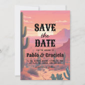 mexikanisch Save the Date Einladung (Vorderseite)