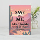 mexikanisch Save the Date Einladung (Stehend Vorderseite)