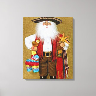 mexikanisch-südwestlich-texanischer Weihnachtsmann Leinwanddruck