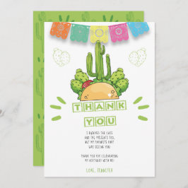 Mexikanisch Vielen Dank Taco Cactus Card Einladung