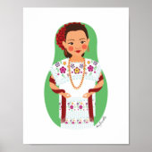 mexikanisch, Yucatan Matryoshka Poster (Vorne)