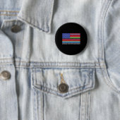 mexikanische amerikanische Flagge Serape Cinco de Button (Beispiel)