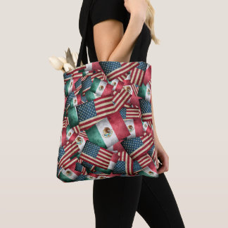 mexikanische/amerikanische Flaggen - USA und Mexik Tasche