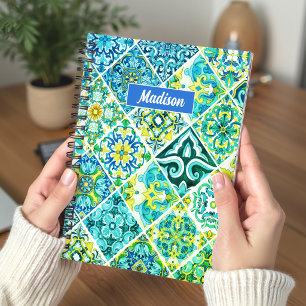 mexikanische Aqua Minze sizilianische mediterrane Notizblock