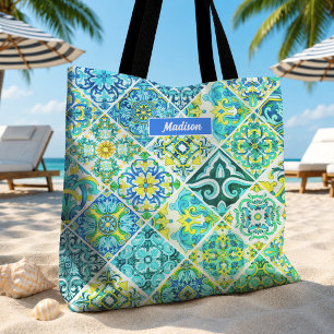 Mexikanische Aqua-Minze sizilianische mediterrane Tasche