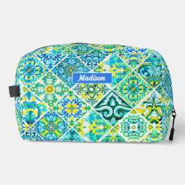 mexikanische Aqua Minze sizilianische mediterrane  Waschbeutel