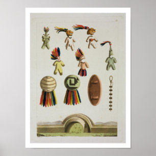 Mexikanische Arme (Farbelitho) Poster