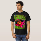 Mexikanische Asterblume mit Doris Longwing Schmett T-Shirt (Vorne ganz)