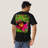Mexikanische Asterblume mit Doris Longwing Schmett T-Shirt (Schwarz voll)