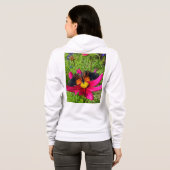 Mexikanische Asterblume mit einem Doris Longwing  Hoodie (Schwarz voll)
