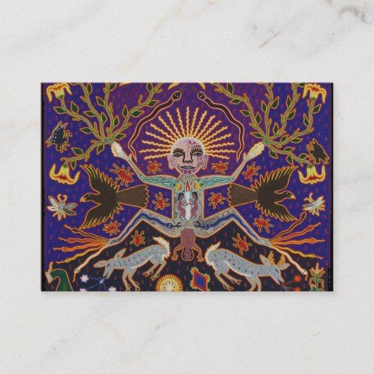 Mexikanische aztekische Mayagöttin-ethnische Visitenkarte (Vorderseite)