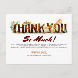 mexikanische Babydusche Danke Einladungspostkarte