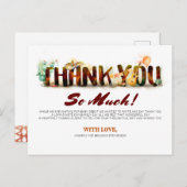 mexikanische Babydusche Danke Einladungspostkarte (Vorne/Hinten)