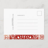 mexikanische Babydusche Danke Einladungspostkarte (Rückseite)