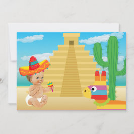 mexikanische Babydusche Einladung mit Vintagem Bab