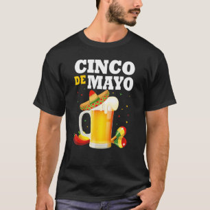 Mexikanische Bierbrille Cinco de Mayo Outfits for  T-Shirt