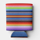 mexikanische Blanket-Fiesta Streifen farbenfroh Dosenkühler (Rückseite)
