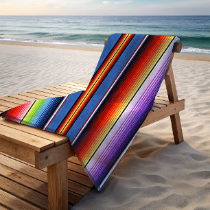 mexikanische Blanket Streifen farbenfrohe Rainbow Strandtuch
