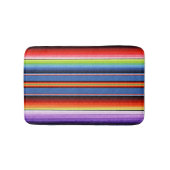 mexikanische Blanket Streifen farbenfrohe Regenbog Badematte (Vorderseite)