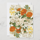 mexikanische Bloral Baby Dusche Einladung (Rückseite)