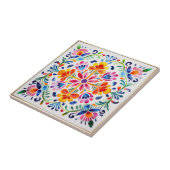 Mexikanische Blume Art Keramik Tile Fliese (Seite)