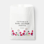 Mexikanische Blume Babydusche Fiesta Geschenktütchen (Vorderseite)