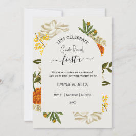 Mexikanische Blume Cinco De Mayo Gender Reveal Einladung