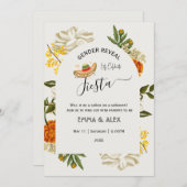 Mexikanische Blume Cinco De Mayo Gender Reveal Einladung (Vorne/Hinten)