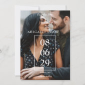 Mexikanische Blume Foto Save the Date Einladung (Vorderseite)