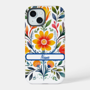 Mexikanische Blume gestalten eiskalt iPhone 15 Hülle