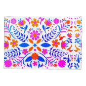 mexikanische Blume und Blätter  Kissenbezug (Rückseite)