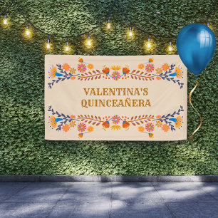 Mexikanische Blumen Western-Typografie Personalisi Banner
