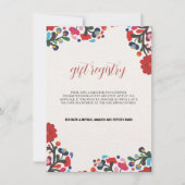 Mexikanische Blumenfarben-Geschenkkartei (Vorderseite)