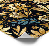 mexikanische Blumenkunst Poster (Ecke)