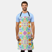 mexikanische Blumenkunst Schürze (Getragen)