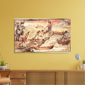 mexikanische Bootsbauer Leinwanddruck (Insitu (Wohnzimmer))